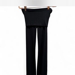 SKIMS Black Wide Leg Pants